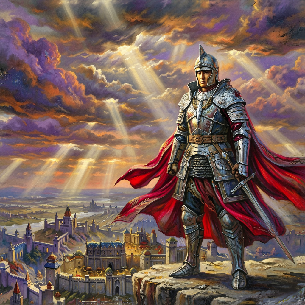 Knight in armor — first photorealistic generation from ernie-mlx after the final_norm scale/shift fix